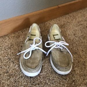 LL bean boat shoes size 8